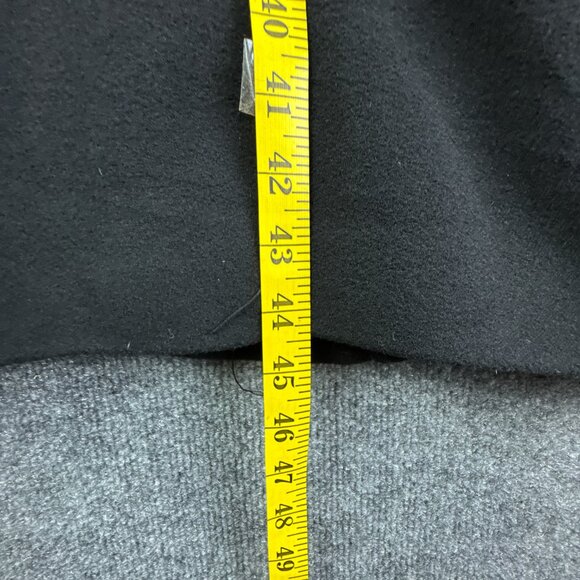 Calvin Klein Overcoat Mens 58R Black Wool Cashmere Blend Classic 3 Button - Picture 13 of 16